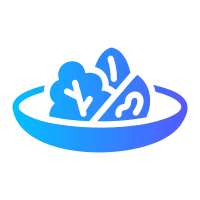 salad Flat Gradient icon 