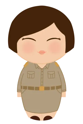 Thai female teacher wearing uniform