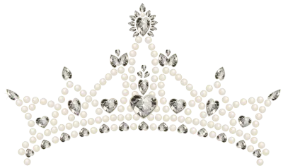 Tiara with Hearts Transparent