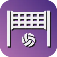 Beach Volleyball Glyph Gradient  Background