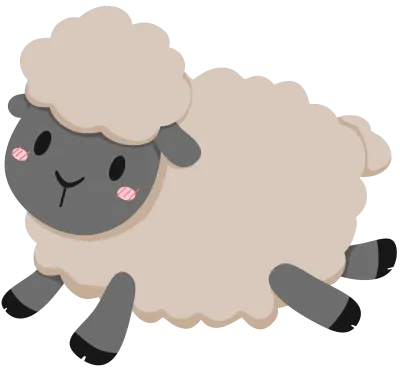 Cute cartoon sheep