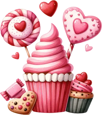 Candy Delight Sweet Treats Clipart Collection - Digital Dessert Illustrations for Kids Crafts