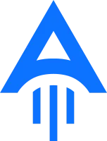 Letter A Launch Rocket Startup Logo Icon