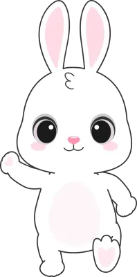 Little rabbit character illustration