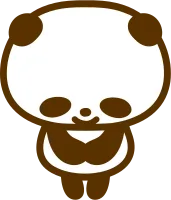 Bowing panda