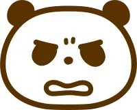 frowning panda