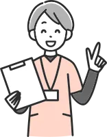 Smiling medical staff woman