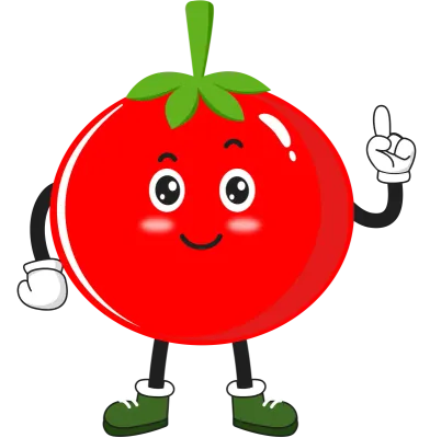 cute tomato cartoon character