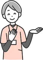 Smiling medical staff woman