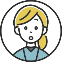 Female face icon of a young medical staff member