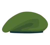 Green Army Military Beret Hat