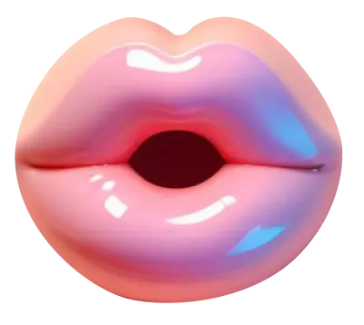 0406-뽀뽀 입술2 3d