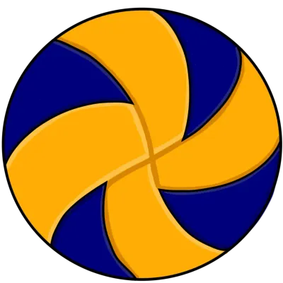 Volleyball sport equipment design color decorate
