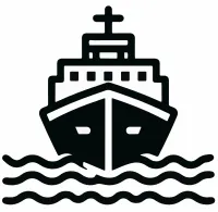 배 아이콘, 선박, 보트 픽토그램