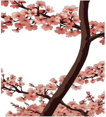 벚꽃나무 스티커