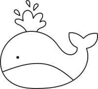 Whale Childish Doodle