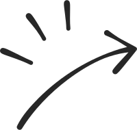 Roughly drawn arrow in pen