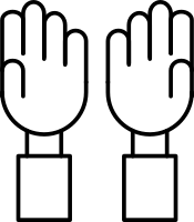 Hand Up Icon Design