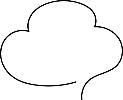말풍선 라인드로잉