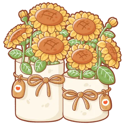 Sunflowers in vest
