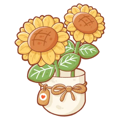 Sunflowers in vest
