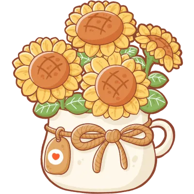 Sunflowers in vest