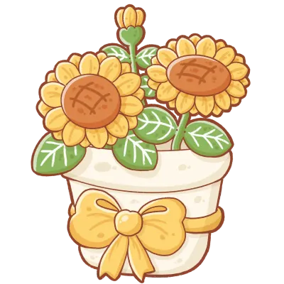 Sunflowers in vest