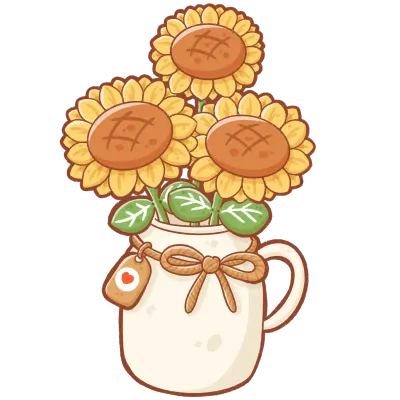Sunflowers in vest