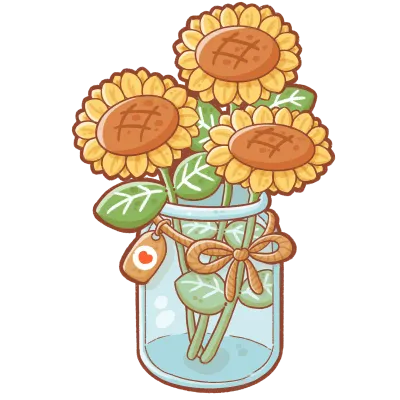 Sunflowers in vest