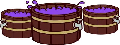 wooden bucket