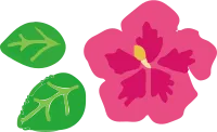 Hibiscus simple illustration