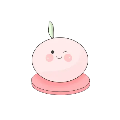 cute cartoon character sticker elements