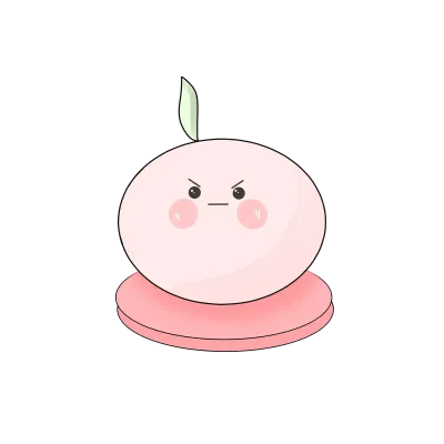 cute cartoon character sticker elements