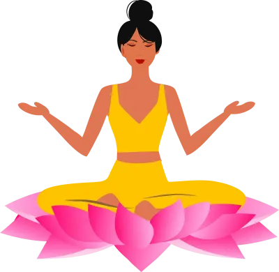 woman meditation, yoga meditation vector