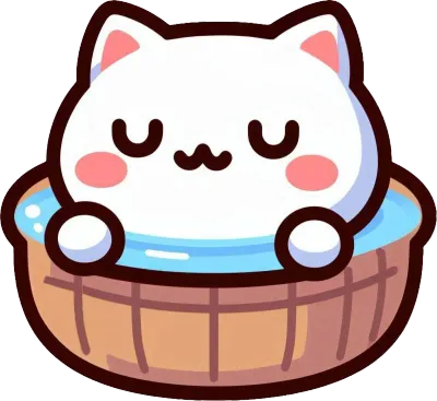 목욕하는 고양이
