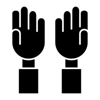 Hand Up Icon Design