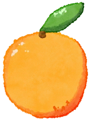 Watercolor orange illustration