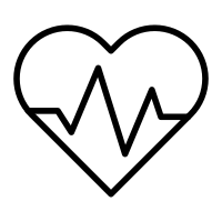 Cardiology Vector Line Icon Design