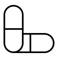 Capsules Vector Line Icon Design