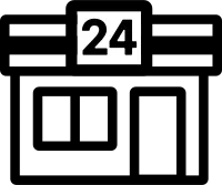 24시간 편의점 아이콘
