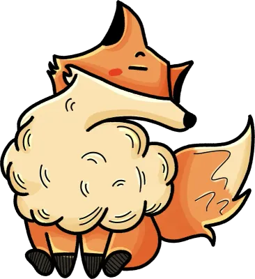 Cute Fox Animal Cartoon Character Emoji Clipart 01