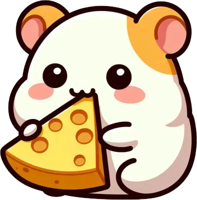 치즈먹는 햄스터