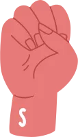 Hand Sign Alphabet S Letter