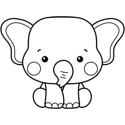 Elephant BW 