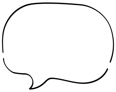 라인드로잉, 라인말풍선, 일러스트