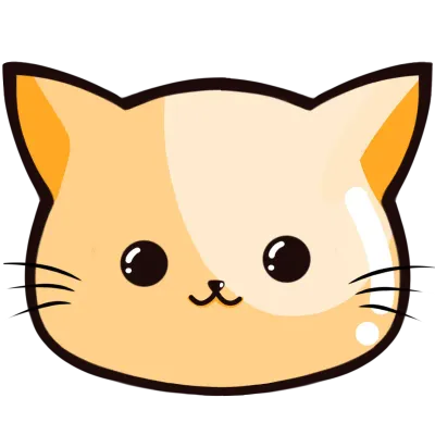 orange cat face
