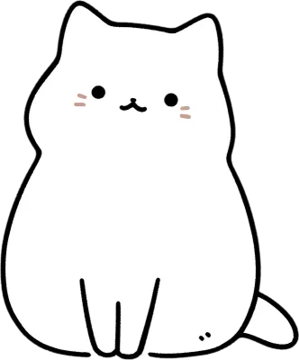 고양이 색칠도안