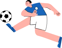 man football soccer sport player character illustration