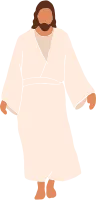 Minimal and simple cartoon Jesus christ, Christian religion