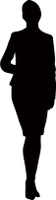모델 실루엣